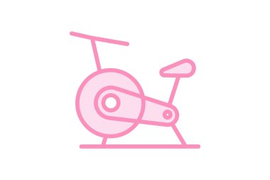 Hotel Gym duotone satır simgesi, vektör, piksel mükemmel, illüstratör dosyası