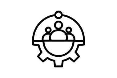 Buluşma Kolaylığı çizgi simgesi, vektör, piksel mükemmel, illüstratör dosyası