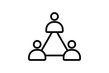 Takım çalışması simgesi, vektör, piksel mükemmel, illüstratör dosyası toplanıyor