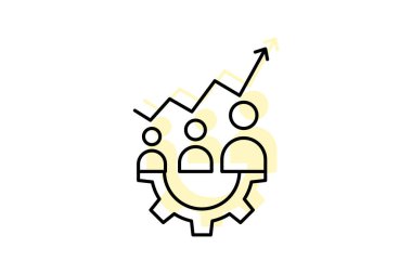 Üretkenlik Rengi İnce Çizgisi simgesi, vektör, piksel mükemmel, illüstratör dosyası buluşması