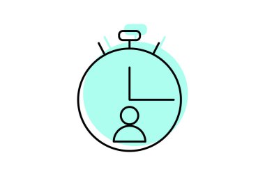 Problem Çözülmesi Renk Gölgesi İnce Çizgisi simgesi, vektör, piksel mükemmel, illüstratör dosyası