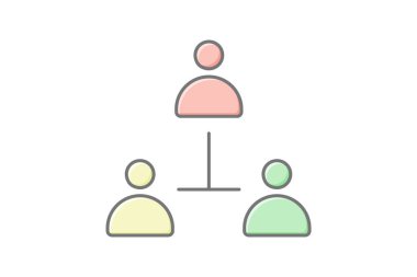 Ajanda doğrusal renk simgesi, vektör, piksel mükemmel, illüstratör dosyası toplanıyor