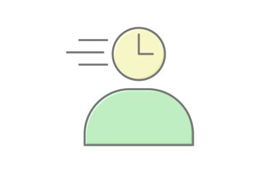 Hazırlık doğrusal renk simgesi, vektör, piksel mükemmel, illüstratör dosyası toplanıyor