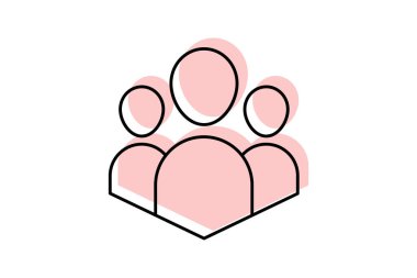 Gönüllü Renk Gölgesi İnce Çizgisi simgesini, vektörü, pikseli mükemmel, illüstratör dosyasını destekle