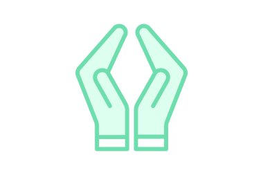 Gönüllü Servis duoton satır simgesi, vektör, piksel mükemmel, illüstratör dosyası