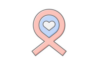 Gönüllü Kampanyası doğrusal renk simgesi, vektör, piksel mükemmel, illüstratör dosyası