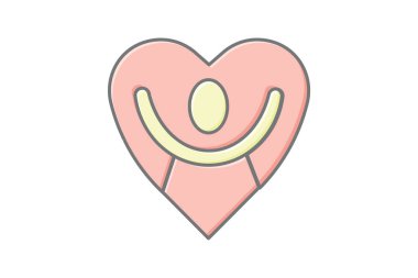 Gönüllü Kahraman doğrusal renk simgesi, vektör, piksel mükemmel, illüstratör dosyası