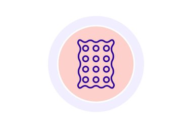 Virüs. Vektör çizimi. düz biçim simgesi.