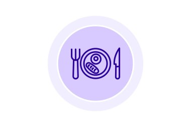 Yemek ikonu, akşam yemeği, akşam yemeği, akşam yemeği seçenekleri, yemek menüsü ikonu, düzenlenebilir vektör ikonu, piksel mükemmel, illüstratör ai dosyası
