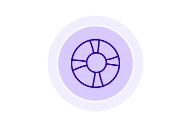 Kettlebells daire simgesi, vektör, piksel mükemmel, illüstratör dosyası