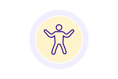 Egzersiz simgesi, fiziksel, etkinlik, hareket, fitness çizgisi simgesi, düzenlenebilir vektör simgesi, piksel mükemmel, illüstratör ai dosyası