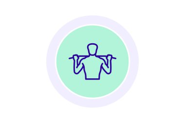 Halter simgesi, kaldırma, ağırlık, halter, halter çizgisi simgesi, düzenlenebilir vektör simgesi, piksel mükemmel, illüstratör ai dosyası