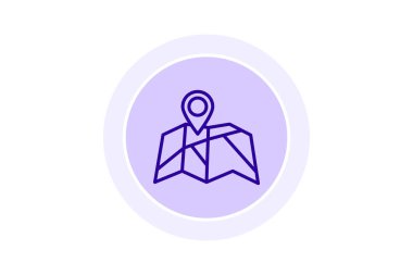 Harita Pin simgesi, pin, konum, işaretleyici, GPS, düzenlenebilir vektör, piksel mükemmel, illüstratör ai dosyası