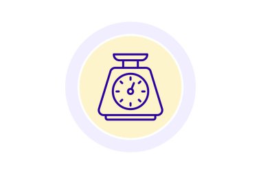 Ağırlık Ölçek simgesi, ölçek, ölçüm, ağırlık, lojistik, düzenlenebilir vektör, piksel mükemmel, illüstratör ai dosyası