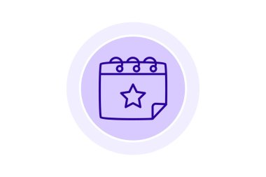 Olay Zamanlama simgesi, zamanlama, plan, takvim, tarih dairesi simgesi, düzenlenebilir vektör simgesi, piksel mükemmel, illüstratör ai dosyası