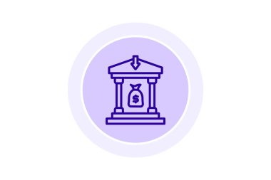 Ödeme İade Çemberi simgesi, vektör, piksel mükemmel, illüstratör dosyası