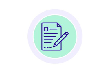 Siyah dış daire simgesi, vektör, piksel mükemmel, illüstratör dosyası yazılıyor