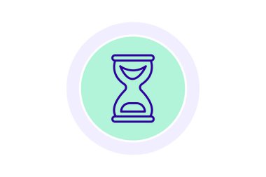 Kum Saati simgesi, kum saati, zaman, kum, saat, düzenlenebilir vektör, piksel mükemmel, illüstratör ai dosyası