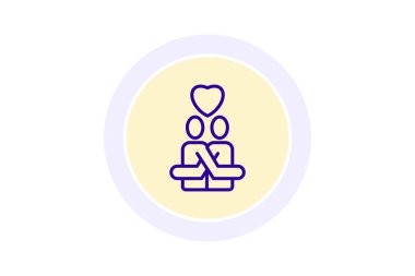 Kendine Saygı Çemberi simgesi, vektör, piksel mükemmel, illüstratör dosyası