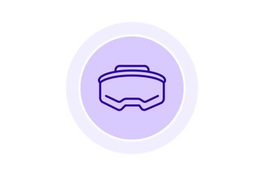 Oculus çizgi simgesi, vektör, piksel mükemmel, illüstratör dosyası