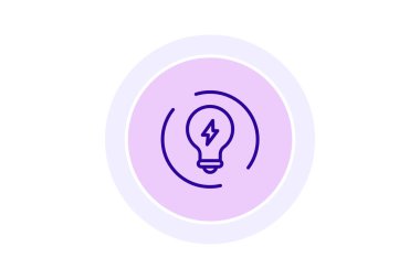 Enerji Yenilenebilir Çember simgesi, vektör, piksel mükemmel, illüstratör dosyası