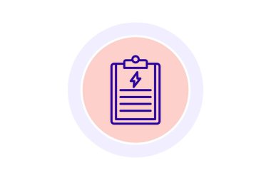 Enerji Politikası çember simgesi, vektör, piksel mükemmel, illüstratör dosyası