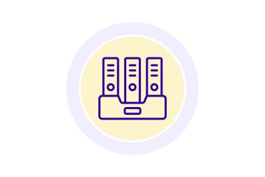 Arşiv çemberi simgesi, vektör, piksel mükemmel, illüstratör dosyası