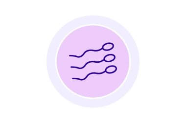 DNA, molekül, tıbbi, molekül, daire mavi düz renk simgesi