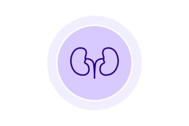 Böbrek simge vektör çizim