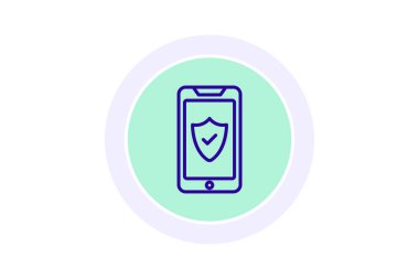 akıllı telefon simgesi vektör illüstrasyonu