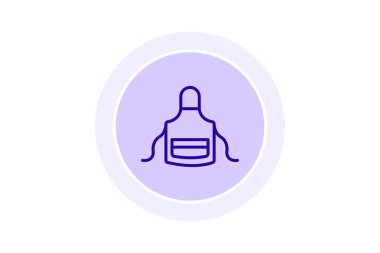 Önlük simgesi, mutfak, aşçı, aşçı, giysi, düzenlenebilir vektör, piksel mükemmel, illüstratör ai dosyası