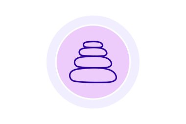 Spa Taşları simgesi, spa, taşlar, masaj, terapi, düzenlenebilir vektör, piksel mükemmel, illüstratör ai dosyası