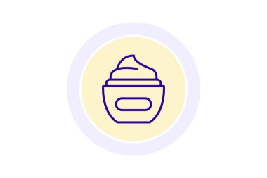 Güzellik nemlendirici simgesi, nemlendirici, cilt bakımı, yüz, güzellik, düzenlenebilir vektör, piksel mükemmel, illüstratör ai dosyası