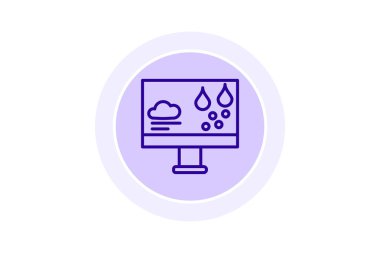 Hava Uyarısı simgesi, hava durumu, uyarı, simge, uyarı satırı simgesi, düzenlenebilir vektör simgesi, piksel mükemmel, illüstratör ai dosyası