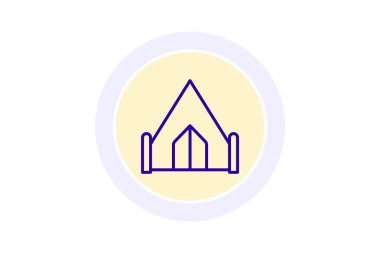 İç Savaş çizgisi simgesi, vektör, piksel mükemmel, illüstratör dosyası