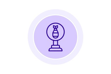 Savaş Alanı çizgi simgesi, vektör, piksel mükemmel, illüstratör dosyası