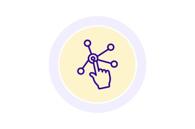 ağ bağlantı vektörü simgesi