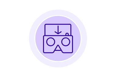 Beyaz arka planda izole edilmiş bir sinema bileti ikonu. Lunapark. vektör