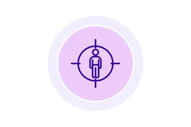 İnsan Merkezi Tasarım simgesi, merkezli, tasarım, kullanıcı, deneyim çizgisi simgesi, düzenlenebilir vektör simgesi, piksel mükemmel, çizer ai dosyası