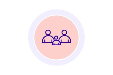 Aile Toplama simgesi, toplanma, Şükran Günü, bayram, birleşme hattı simgesi, düzenlenebilir vektör simgesi, piksel mükemmel, illüstratör ai dosyası