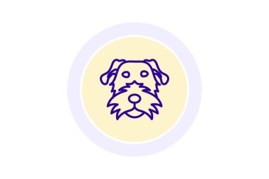 Irish Wolfhound simgesi, köpek, İrlandalı, sembol, cins çizgisi simgesi, düzenlenebilir vektör simgesi, piksel mükemmel, illüstratör ai dosyası