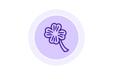 Şanslı Yonca simgesi, yonca, İrlandalı, sembol, şans çizgisi simgesi, düzenlenebilir vektör simgesi, piksel mükemmel, illüstratör ai dosyası