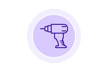 Güç Aracı Tamir Hattı simgesi, vektör, piksel mükemmel, illüstratör dosyası