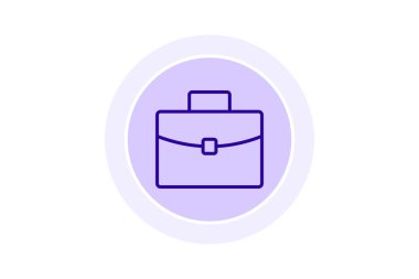 Evrak çantası satır simgesi, vektör, piksel mükemmel, illüstratör dosyası