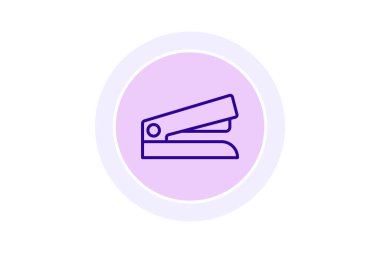 Zımba çizgisi simgesi, vektör, piksel mükemmel, illüstratör dosyası