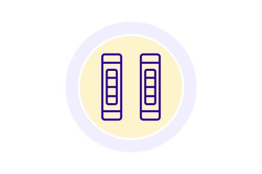 Bağlayıcı satır simgesi, vektör, piksel mükemmel, illüstratör dosyası