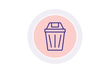 Çöp Kutusu simgesi, vektör, piksel mükemmel, illüstratör dosyası