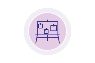 Eşsiz mobilya vektör çizgisi simgesi