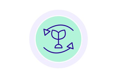 Geri dönüşüm simgesi, geri dönüşüm, yeniden kullanım, sürdürülebilirlik, geri dönüşüm çevre uygulama çizgisi simgesi, düzenlenebilir vektör simgesi, piksel mükemmel, illüstratör ai dosyası