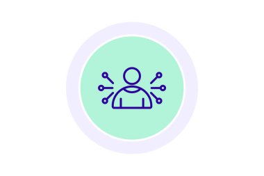 Charistamatic Influencer simgesi, etkili, karizmatik, lider, ilham çizgisi simgesi, düzenlenebilir vektör simgesi, piksel mükemmel, illüstratör ai dosyası